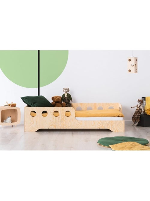 Lit cabane enfant kiki 5 p 70×160 cm contreplaqué - Kiabi
