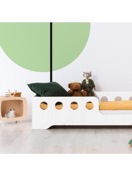 Lit cabane enfant kiki 5 p 70×160 cm contreplaqué - Kiabi