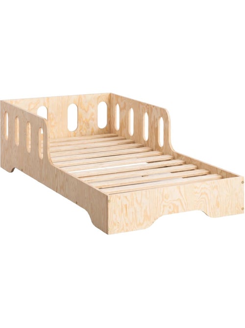 Lit cabane enfant kiki 6 70×140 cm contreplaqué - Kiabi