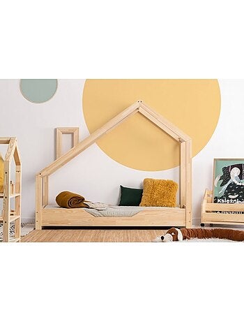 Lit cabane enfant luna b 90×190 cm pin massif