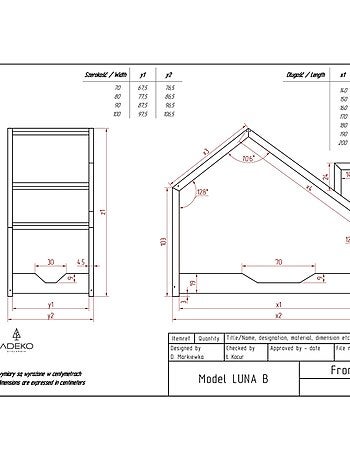 Lit cabane enfant luna b 90×190 cm pin massif