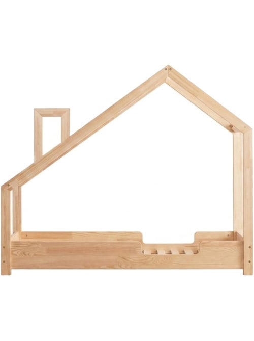 Lit cabane enfant luna c 70×160 cm pin massif - Kiabi