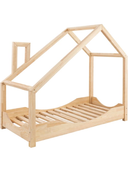 Lit cabane enfant luna e 80×200 cm pin massif - Kiabi