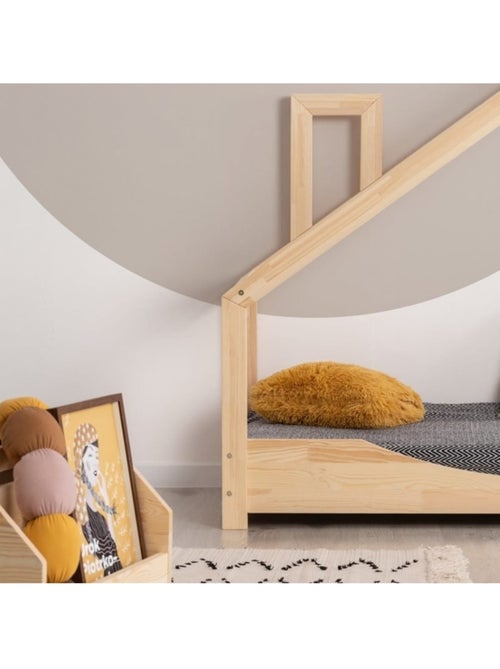Lit cabane enfant luna e 80×200 cm pin massif - Kiabi