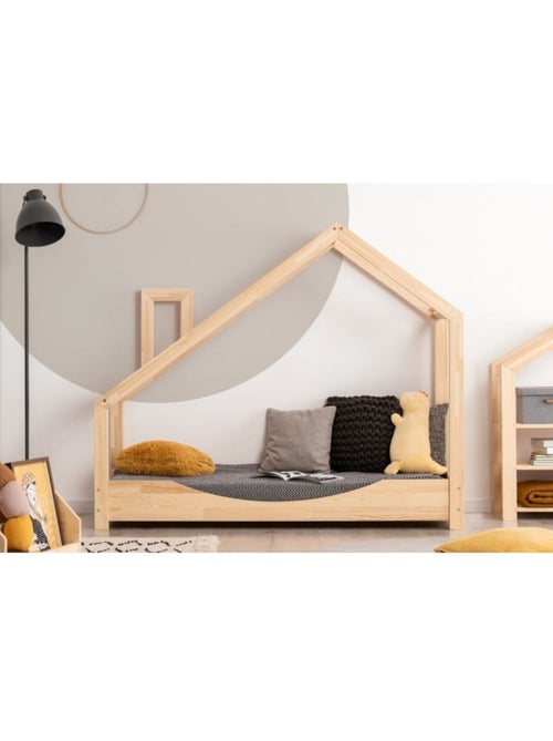 Lit cabane enfant luna e 80×200 cm pin massif - Kiabi