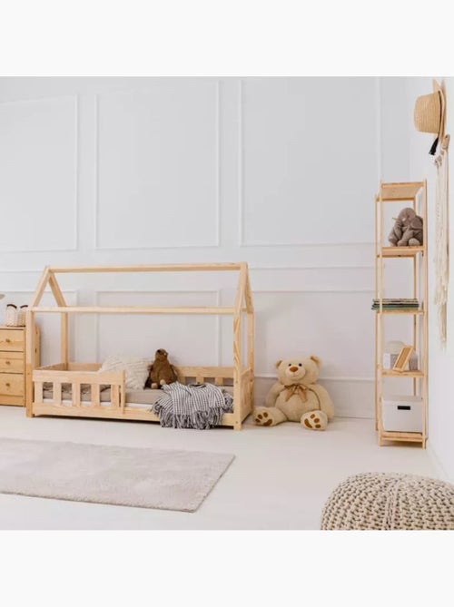 Lit cabane enfant mbp mila 80×190 cm pin massif - Kiabi