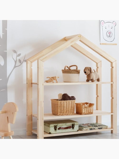 Lit cabane enfant RGD Pin massif - Kiabi Lit cabane enfant RGD Pin massif - Kiabi