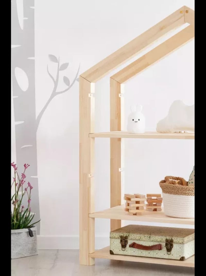 Lit cabane enfant RGD Pin massif Beige - Kiabi