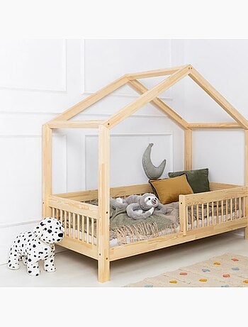Lit cabane enfant rmw 80×190 cm pin massif