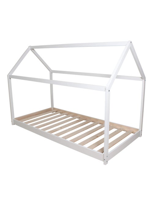 Lit cabane inspiration Montessori en bois massif - Kiabi