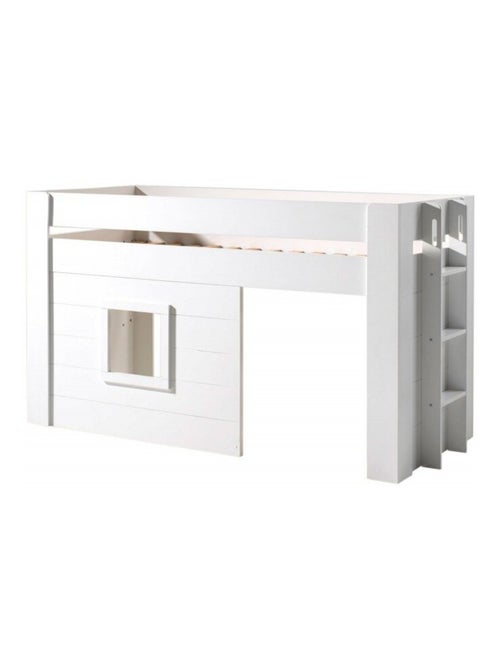 Lit cabane mi-hauteur imitation bois  HENRIK - Kiabi