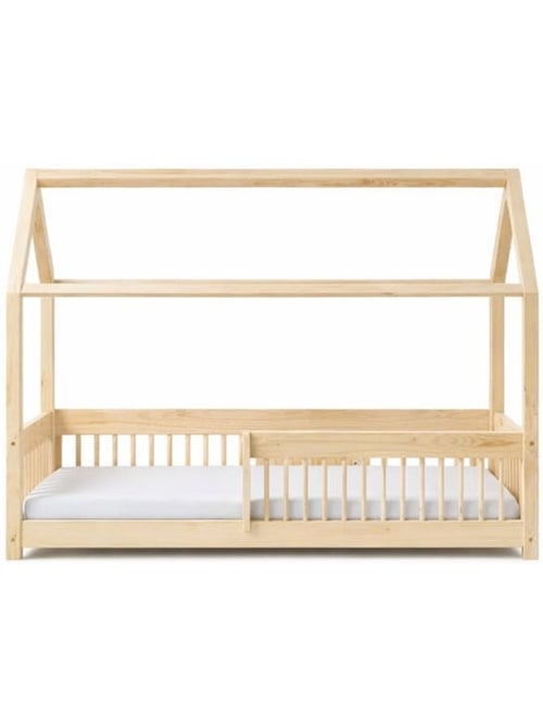 Lit cabane montessori enfant mbw mila 80×190 cm pin massif - Kiabi