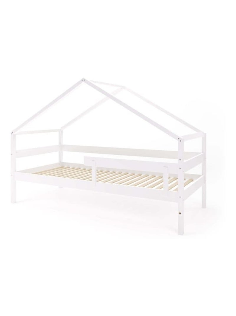 Lit cabane simple  en bois YappyHytte Blanc - Kiabi