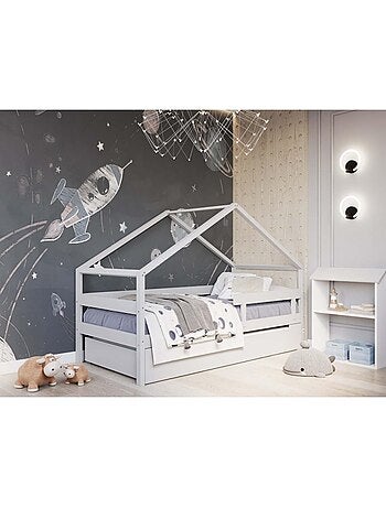 Lit cabane simple en bois YappyHytte