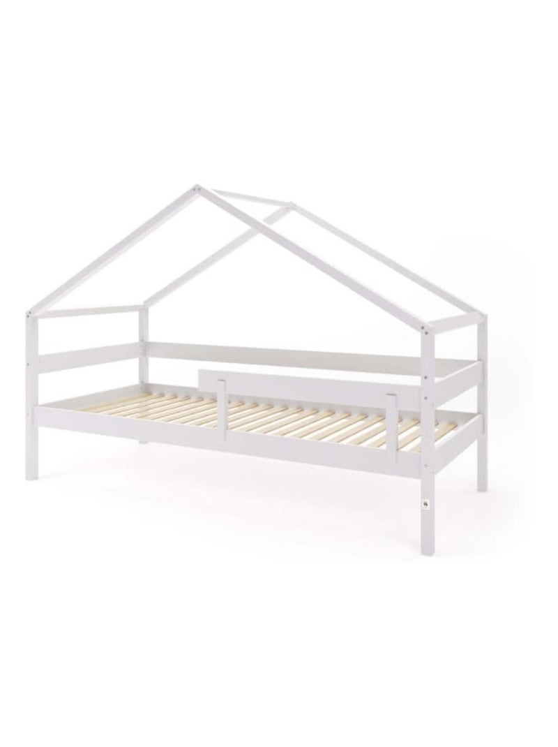 Lit cabane simple  en bois YappyHytte Gris clair - Kiabi