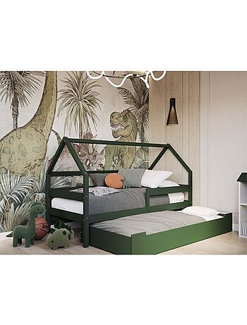 Lit cabane simple en bois YappySole