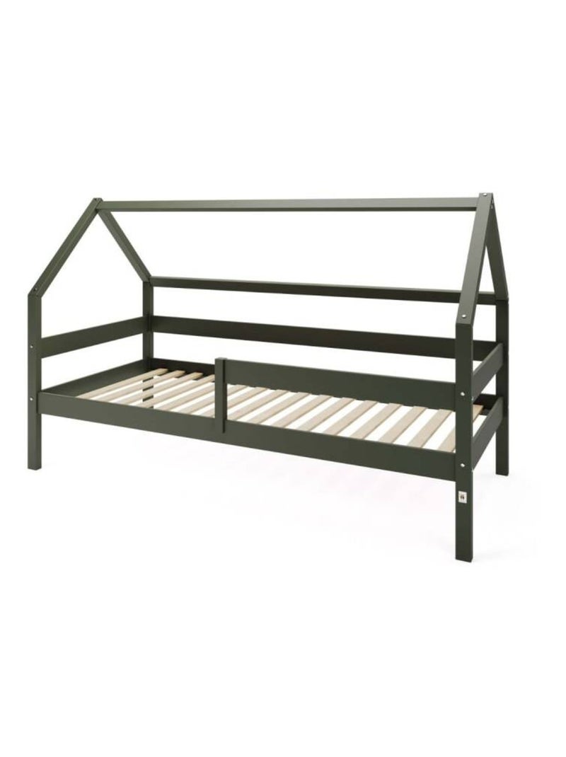 Lit cabane simple  en bois YappySole Vert - Kiabi