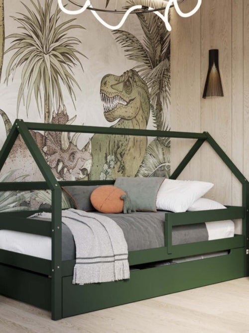 Lit cabane simple  en bois YappySole - Kiabi
