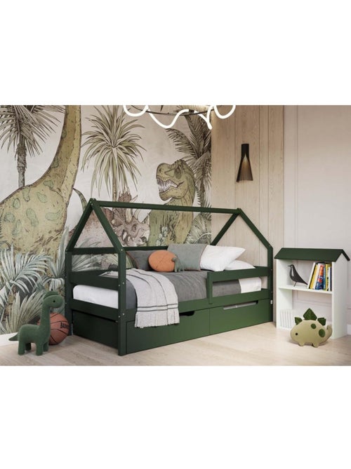 Lit cabane simple  en bois YappySole - Kiabi