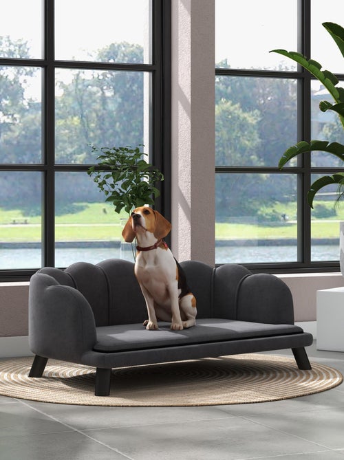 Lit canapé chien chat design contemporain coquillage - Kiabi