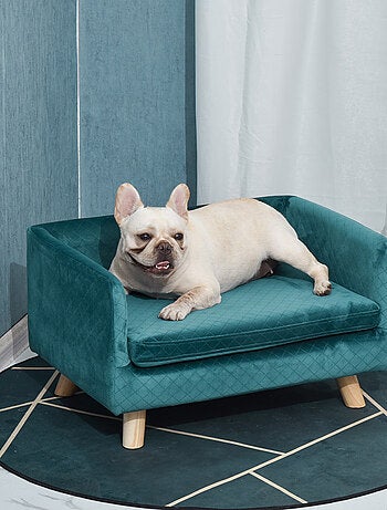 Lit canapé chien chat design scandinave + coussin fourni velours