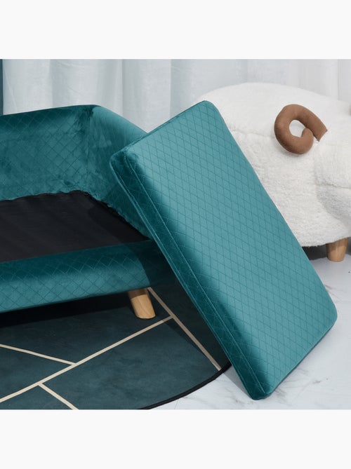 Lit canapé chien chat design scandinave + coussin fourni velours - Kiabi