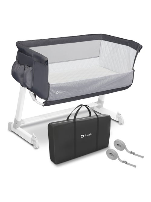 Lit cododo 2en1 LIONELO Théo - Matelas inclus - 0-9 kg - Hauteur et inclinaison réglables - Kiabi