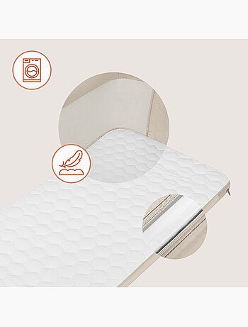 Lit cododo 3en1 LIONELO Jodie - Berceau - Réglable en hauteur et inclinaison- Matelas haute densité