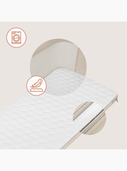Lit cododo 3en1 LIONELO Jodie - Berceau - Réglable en hauteur et inclinaison- Matelas haute densité - Kiabi Lit cododo 3en1 LIONELO Jodie - Berceau - Réglable en hauteur et inclinaison- Matelas haute densité - Kiabi
