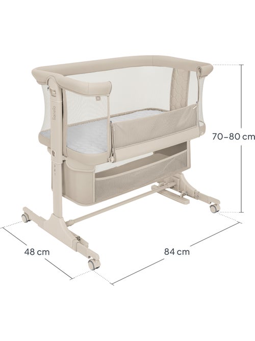 Lit cododo 3en1 LIONELO Jodie - Berceau - Réglable en hauteur et inclinaison- Matelas haute densité - Kiabi Lit cododo 3en1 LIONELO Jodie - Berceau - Réglable en hauteur et inclinaison- Matelas haute densité - Kiabi