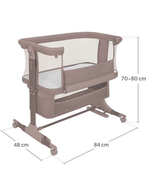 Lit cododo 3en1 LIONELO Jodie - Berceau - Réglable en hauteur et inclinaison- Matelas haute densité - Kiabi Lit cododo 3en1 LIONELO Jodie - Berceau - Réglable en hauteur et inclinaison- Matelas haute densité - Kiabi