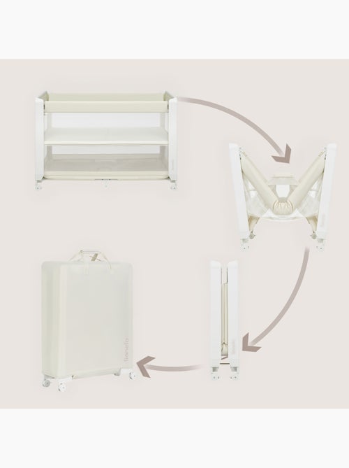 Lit cododo 5en1 LIONELO Patty - Lit parapluie - Parc - Pliable - Matelas haute densité - 4 roulettes - Kiabi Lit cododo 5en1 LIONELO Patty - Lit parapluie - Parc - Pliable - Matelas haute densité - 4 roulettes - Kiabi
