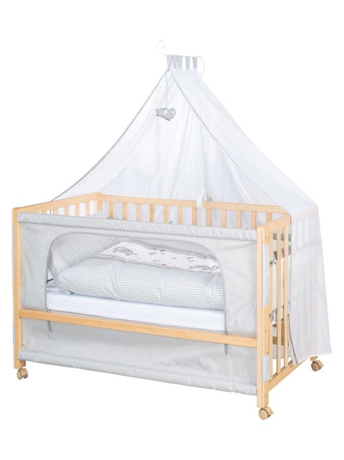 Lit cododo 60 x 120 avec literie complète et roulettes à freins ROBA - Kiabi Lit cododo 60 x 120 avec literie complète et roulettes à freins ROBA - Kiabi
