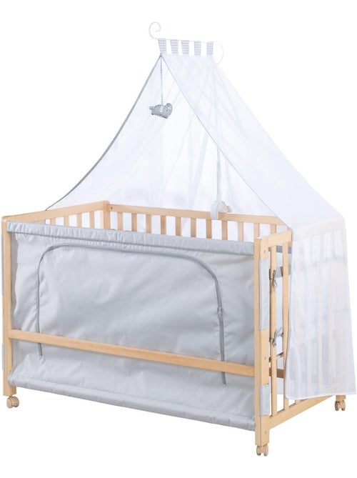 Lit cododo 60 x 120 avec literie complète et roulettes à freins ROBA - Kiabi Lit cododo 60 x 120 avec literie complète et roulettes à freins ROBA - Kiabi