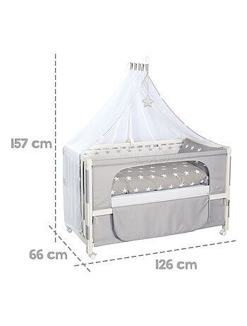 Lit cododo 60 x 120 cm avec literie complète 'Little Stars' ROBA