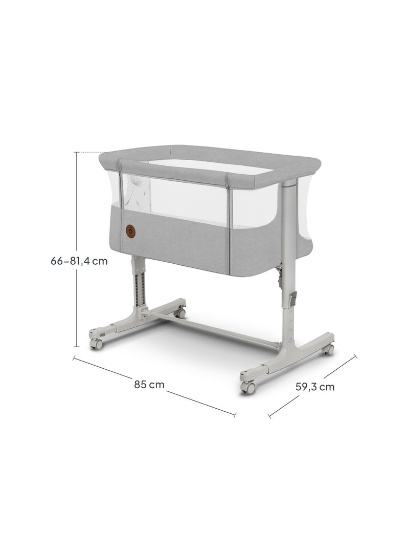 Lit cododo bébé 3en1 LIONELO Aurora - Berceau - Réglable en hauteur et inclinaison - Matelas et sac Beige clair - Kiabi