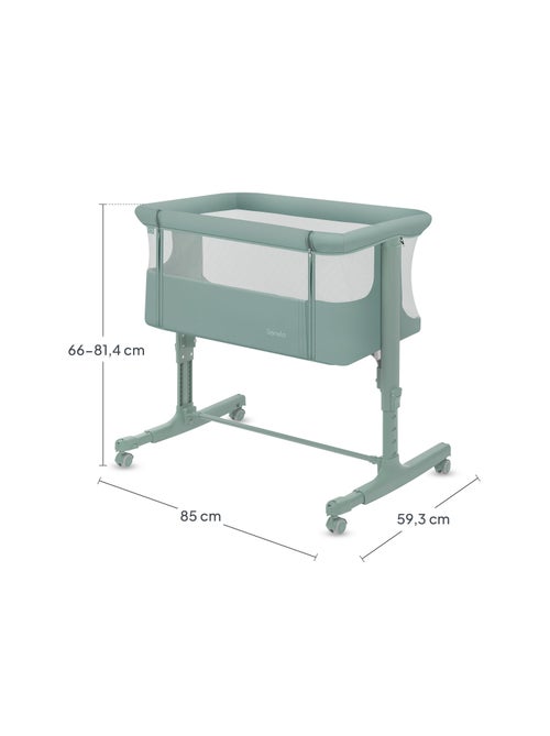 Lit cododo bébé 3en1 LIONELO Aurora - Berceau - Réglable en hauteur et inclinaison - Matelas et sac - Kiabi