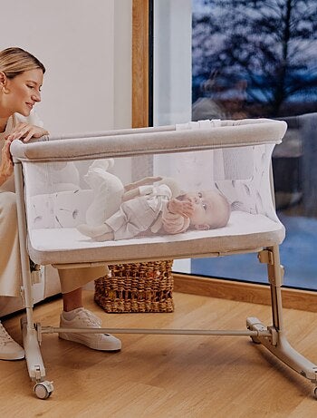 Lit cododo bébé 3en1 LIONELO Aurora - Réglable en hauteur et inclinaison - Matelas et sac inclus