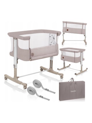 Lit cododo bébé 3en1 LIONELO Aurora - Réglable en hauteur et inclinaison - Matelas et sac inclus