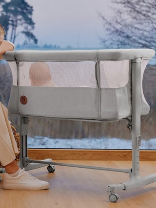 Lit cododo bébé 3en1 LIONELO Aurora - Réglable en hauteur et inclinaison - Matelas et sac inclus