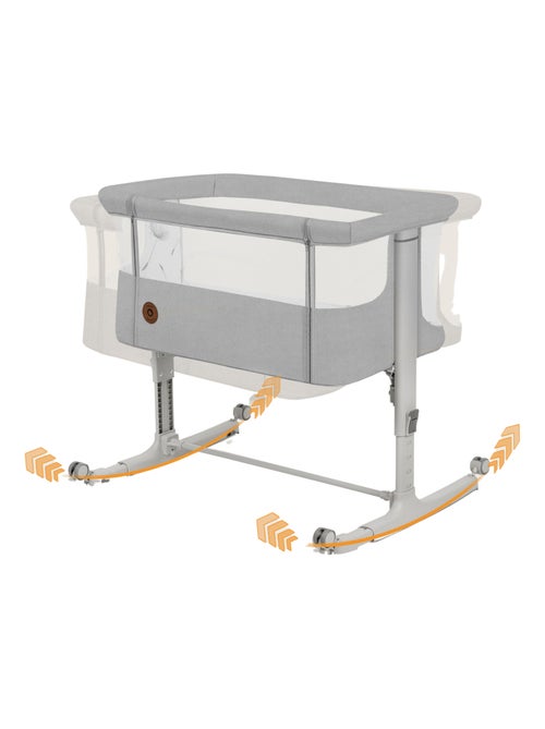 Lit cododo bébé 3en1 LIONELO Aurora - Réglable en hauteur et inclinaison - Matelas et sac inclus - Kiabi