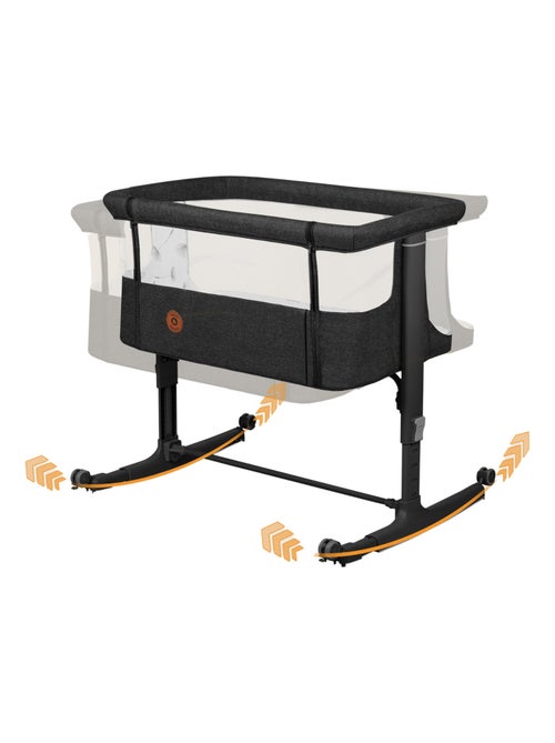 Lit cododo bébé 3en1 LIONELO Aurora - Réglable en hauteur et inclinaison - Matelas et sac inclus - Kiabi
