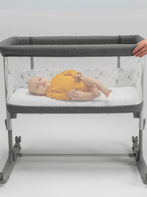 Lit cododo bébé 3en1 LIONELO Aurora - Réglable en hauteur et inclinaison - Matelas et sac inclus - Kiabi