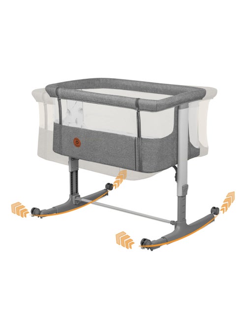 Lit cododo bébé 3en1 LIONELO Aurora - Réglable en hauteur et inclinaison - Matelas et sac inclus - Kiabi