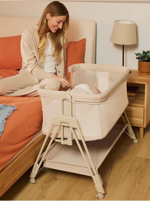 Lit cododo bébé 3en1 LIONELO Luna - Berceau - Réglable en hauteur et inclinaison - Matelas inclus - Kiabi