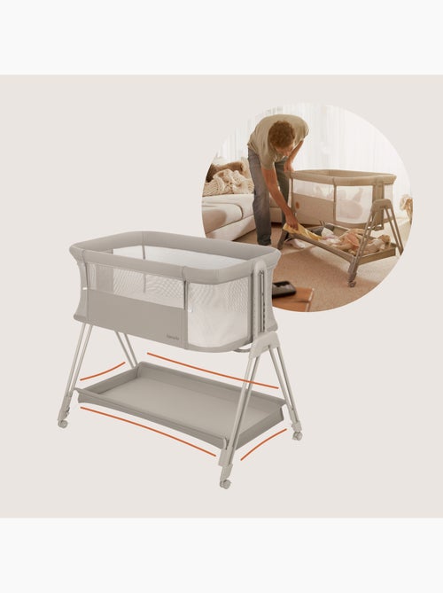 Lit cododo bébé 3en1 LIONELO Luna - Berceau - Réglable en hauteur et inclinaison - Matelas inclus - Kiabi
