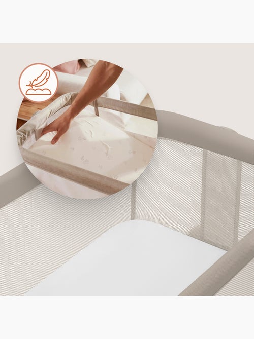 Lit cododo bébé 3en1 LIONELO Luna - Berceau - Réglable en hauteur et inclinaison - Matelas inclus - Kiabi