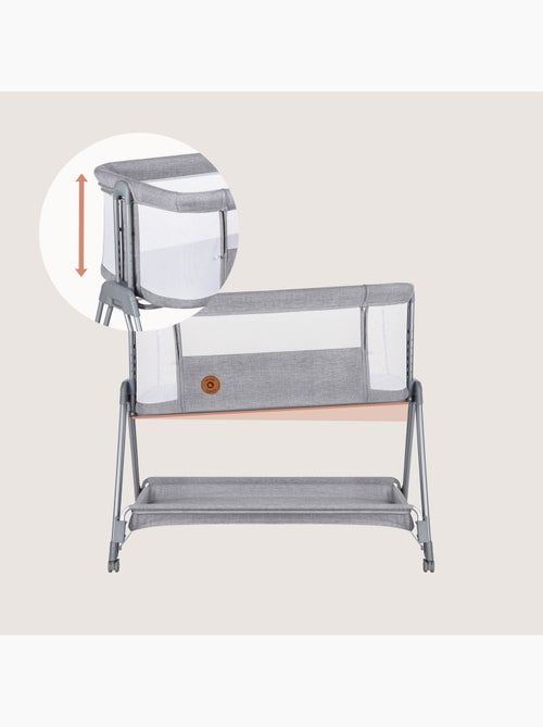 Lit cododo bébé 3en1 LIONELO Luna - Berceau - Réglable en hauteur et inclinaison - Matelas inclus - Kiabi