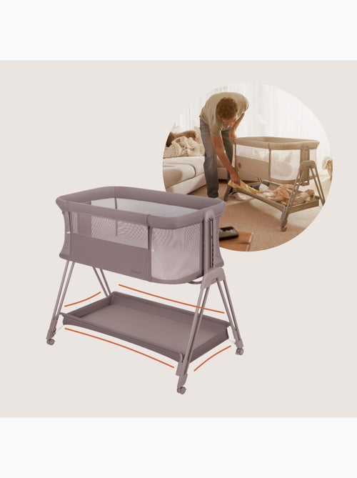 Lit cododo bébé 3en1 LIONELO Luna - Berceau - Réglable en hauteur et inclinaison - Matelas inclus - Kiabi