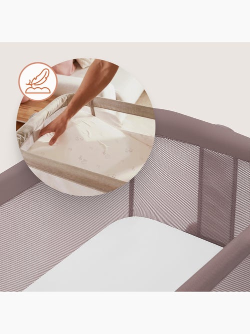 Lit cododo bébé 3en1 LIONELO Luna - Berceau - Réglable en hauteur et inclinaison - Matelas inclus - Kiabi